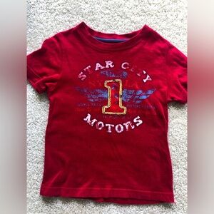 Arizona Jeans Company Star City Motor Red Cotton T-shirt Boys Size XS